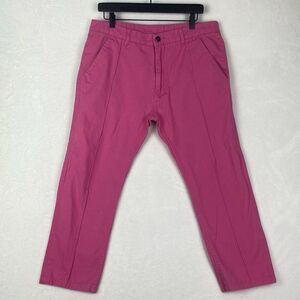 Pleasures Pants Womens Size 34 Pink Straight Leg Pockets Casual